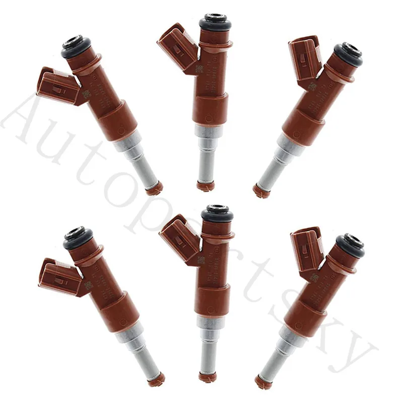 [6 шт.] 23250 31050 23209 0P040 новые Топливные форсунки подходят для Toyota Lexus 3.5L V6 6 Cyl. 2гр Camry RAV4