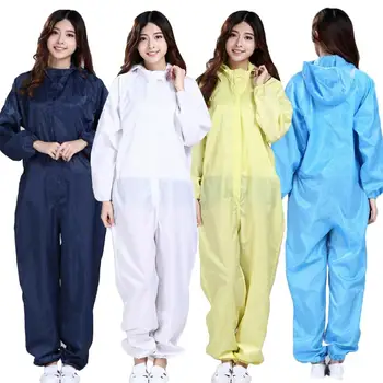 

lightweight Men Women Sanitary Protection Jumpsuit Anti-static Isolation Protective Coveralls Dacron Long Sleeve accessories