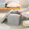 Clothes Storage Box Organizer Fabric Foldable Storage Box With Lid Underwear Socks Organizer Toys Sundries Closet Organizers 2