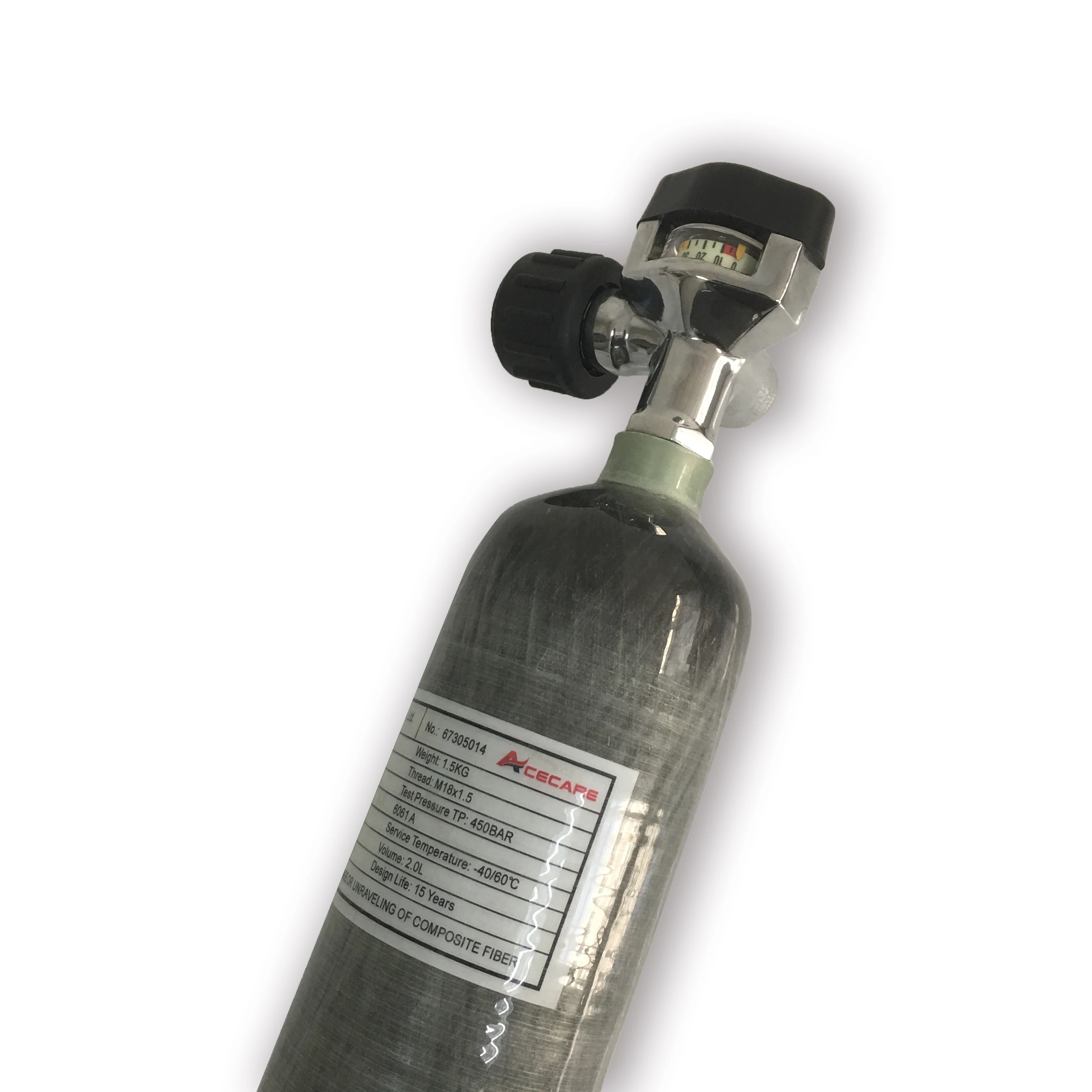 AC31231 Carbon Fiber Cylinder Portable Scuba Diving Cylinder 12L 300bar 4500psi Paintball TankWith Valve Drop Acecare smoke detector sensor