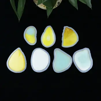 

7Pcs/Set Crystal Epoxy Tags Silicone Mould Pendant Casting Mold Handmade DIY Crafts Jewelry Making Tool