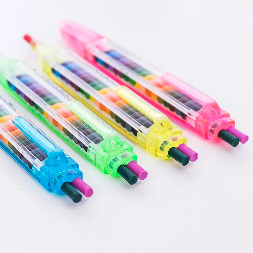 Детские игрушки для рисования, 20 цветные восковые мелки, забавные креативные Обучающие масляные Пастельные Детские ручки с граффити, разные цвета