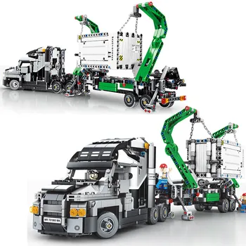 

1202PCS Truck Blocks Assemble Car Model Building Block Container Truck Model Brick DIY Educational Toy For Boys Children