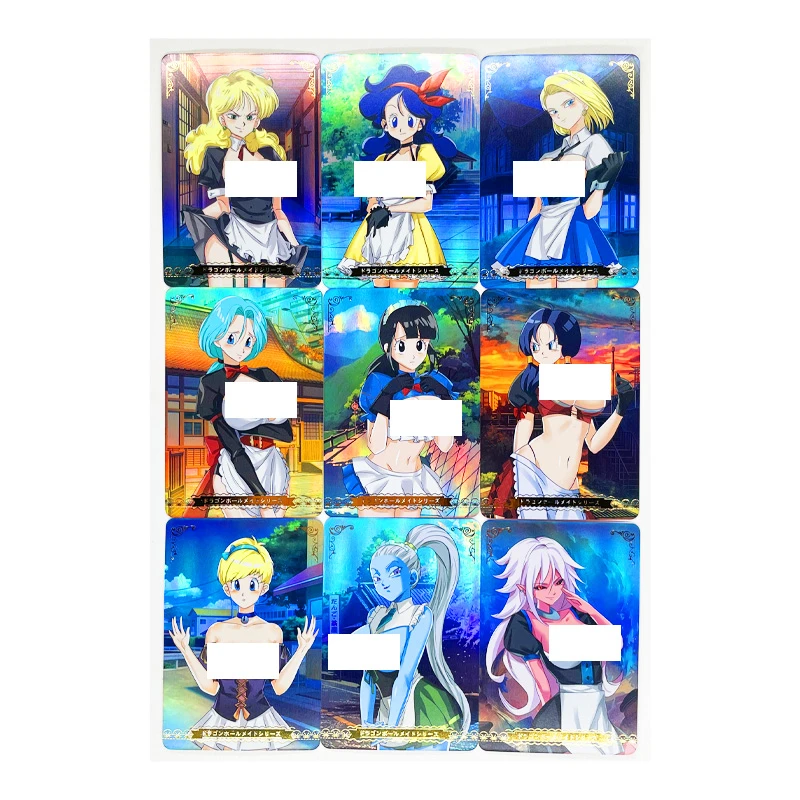 9pcs Set Dragon Z Gt Ranchi Chichi Android 18 Nude Maid Outfit Heroes Battle Card Ultra Instinct Game Collection Cards Game Collection Cards Aliexpress