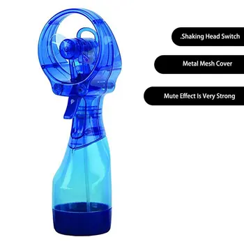

Portable Handhold Water Mist Fan 2In1 Functions Powerful Fan Water Cooling Spray Fan Humidification Fan