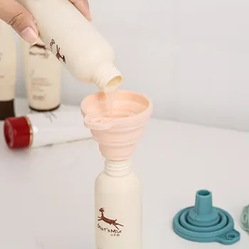 

Kitchen Tool DIY Food-Grade Folding Folding Telescopic Long NeckSilicone Funnel Household Liquid Dispensing Mini Funnel