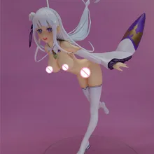 Японский аниме пикантная кукла Re:Zero kara Hajimeru Isekai Seikatsu Эмилия голая