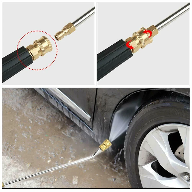 Удлинительные палочки для мойки под давлением+ насадки+ адаптер для Karcher K Series K2-K7