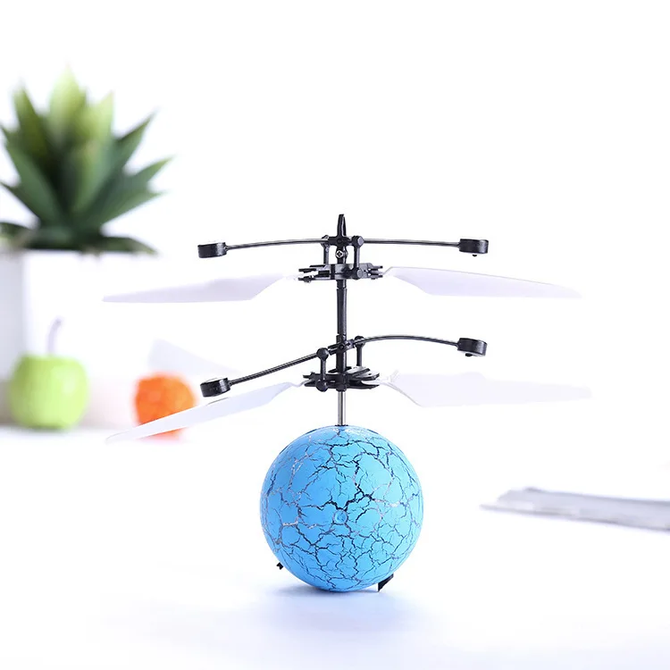 

Burst Crack round Ball Hand Induction Aircraft Remote Control Aircraft UFO Suspension Flying Mini Rechargeable Toy