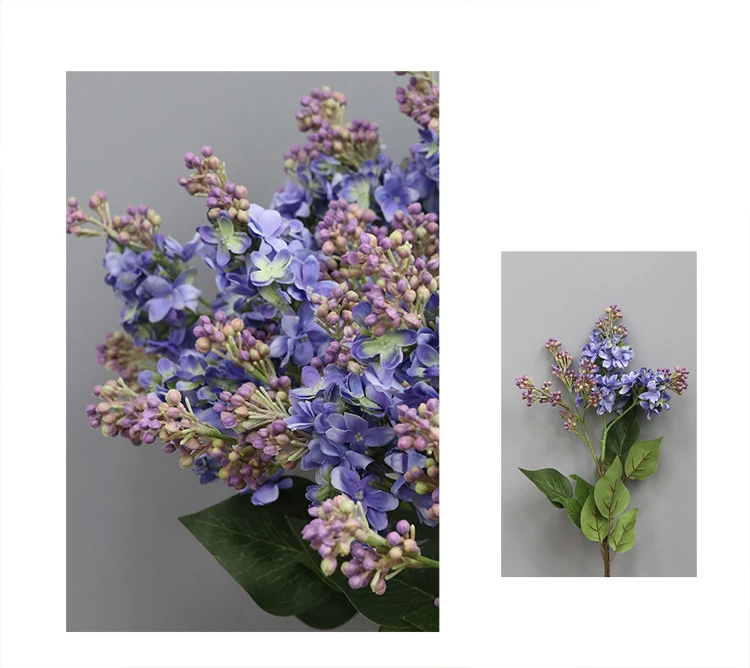  JAROWN Artificial Flowers Silk Lilac Fake Flowers Home Decoration Accessories Wedding Party Bride Bouquet DIY Material Flores (9)