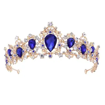 

Royal Crystal Tiara Wedding Crown Princess Headpieces Bridal Hair Accessories