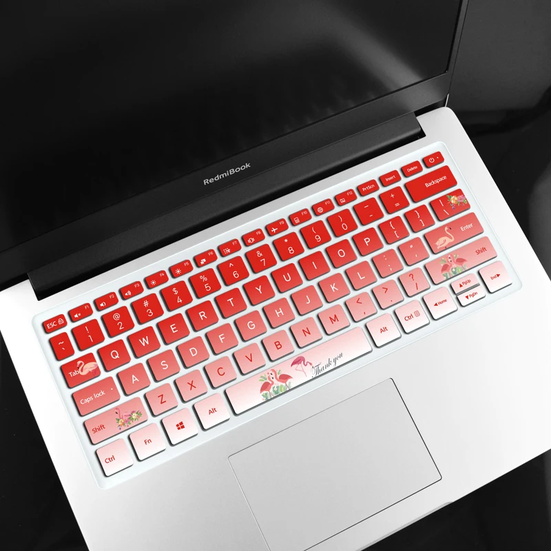 Новинка 14 дюймов RedmiBook14 чехол для ноутбука с клавиатурой защита кожи для Xiaomi RedmiBook 14/RedMi book Клавиатура для ноутбука Кожа - Цвет: bird