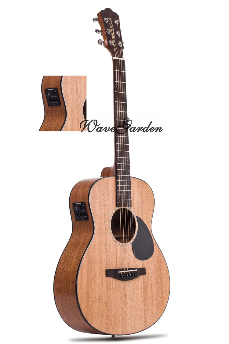 China guitarra Professional Acoustic guitar 36 inch Baby travel Spruce top Solid Wood musical Stringed instruments steel strings