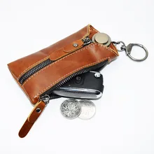 Импортные товары, AliExpress, поставка товаров, масло, воск, кожа, Автомобильный ключ, сумка, мужская, женская, ретро, повседневная, многофункциональная сумка для ключей, Customi
