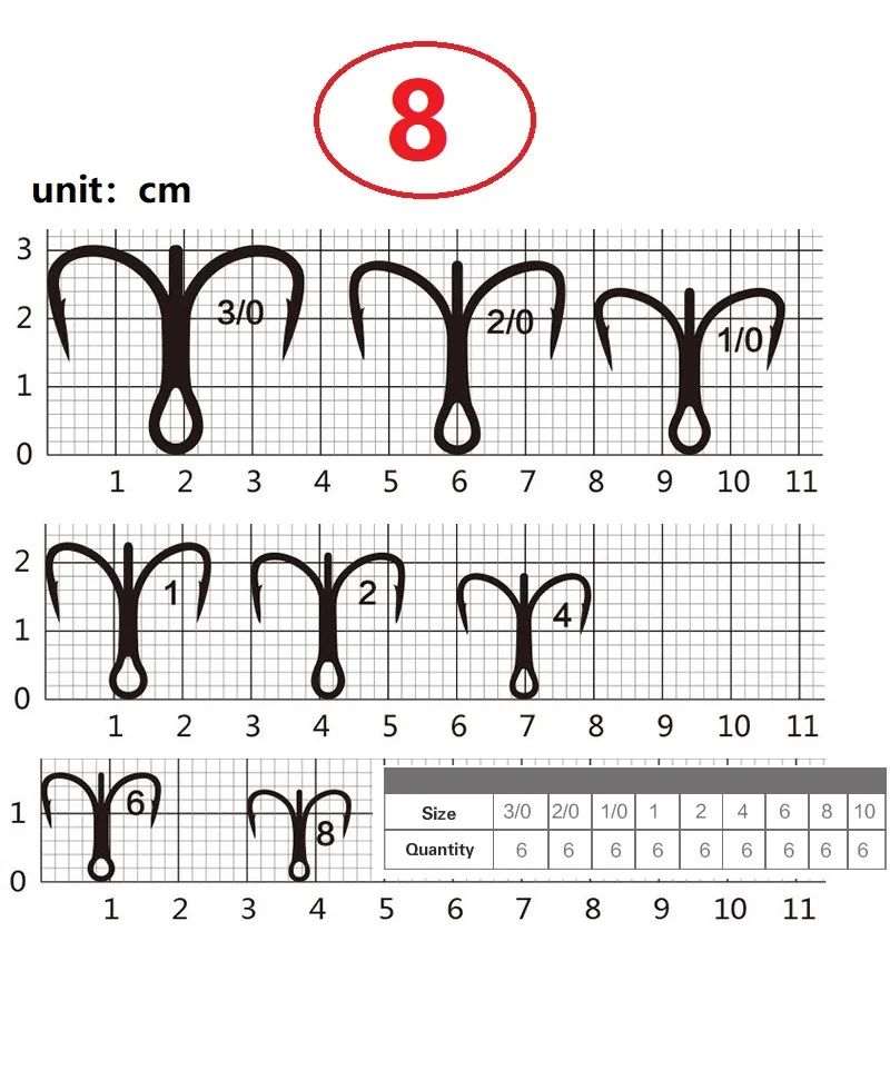 Mustad Рыбалка Крючки TG76NP-BN тройной крючок из высокоуглеродистой стали колючая Jawlock 3X сильная приманка океан рыбалка якорь снасти Pesca - Цвет: 8