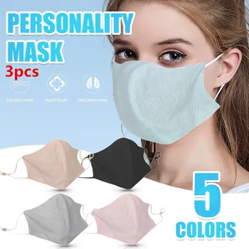 

3pcs Mask With Clear Window Visible Expression For The Deaf And Hard Of Hearing Made For The Deaf Transparent Msak Mascarilla