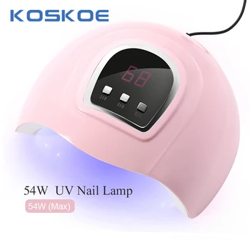 

54W Nail Dryer for Nail Gel UV Lamp for Curing 12/15/18 LEDS 30s/60s/90s USB Cable Lamp Curing Gel Polish Nail Art Drying Tools