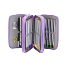 

Office School Pencil Case Big 36/48/72 Holes Penal for Girls Boys Pen Box Large Storage Cartridge Bag Stationery Kit Pencilcase