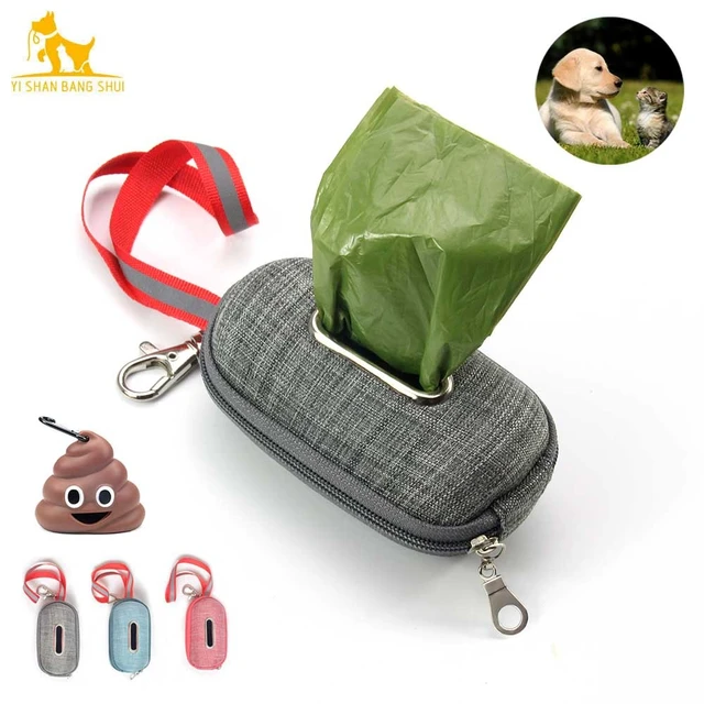 Dog Poop Bag Dispenser Portable Dog Waste Bag Holder Carrier Durable Metal  Zipper Walking Portable Dog Trash Poop Bag - Litter & Housebreaking -  AliExpress