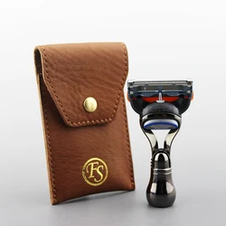 FRANK FS SHAVING 5 Shaving Machine Safety Razor Holder Face Shaver Cassettes Shave Beard Case With Replaceable Blades For Men