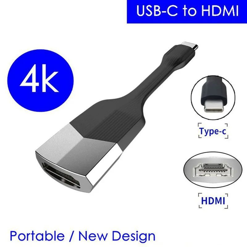 HOT-S8 Кабель-адаптер type-C-HDMI USB 3,1-HDMI 4K кабель для мобильного компьютера HD