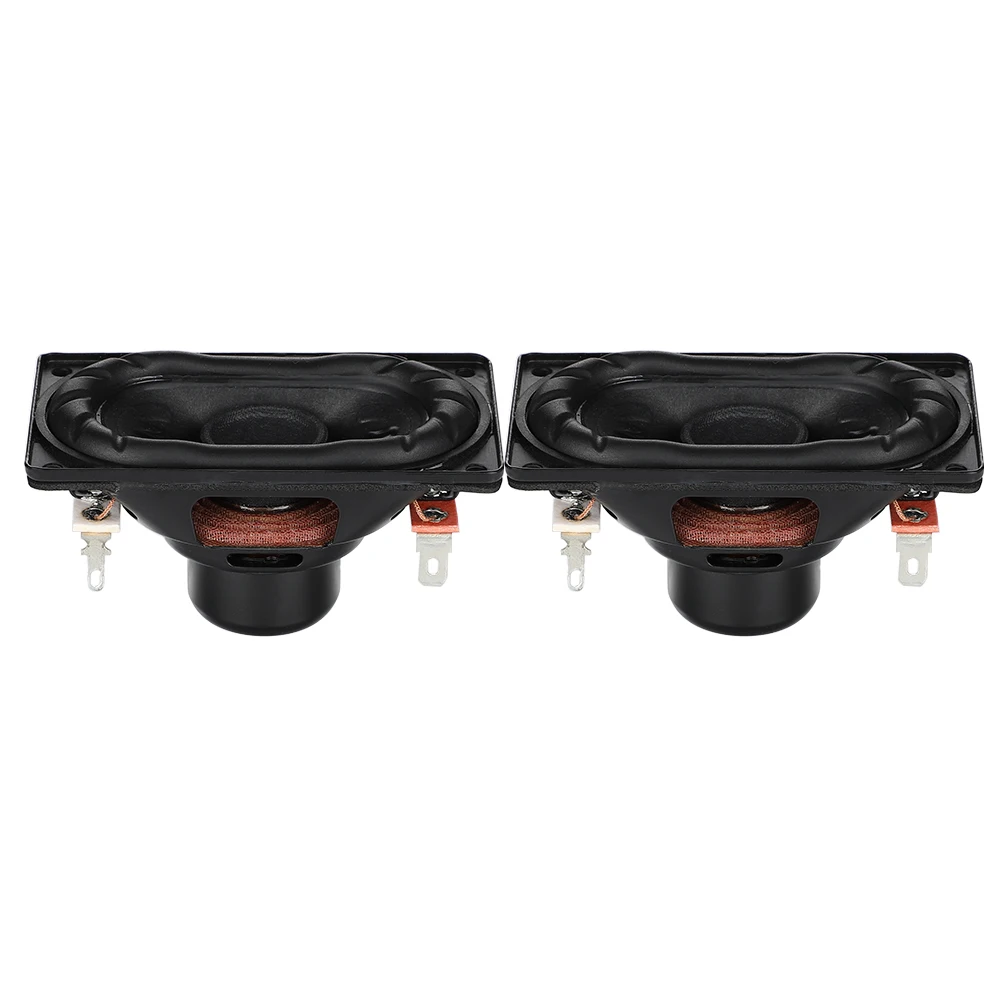 2Pcs Mid-woofer Audio Speakers Driver 80x44mm 8 Ohm 15W Long Stroke Enthusiast Bass Home Thater Loudspeaker