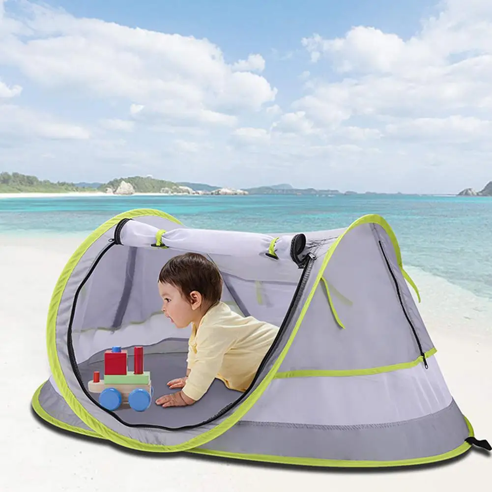 Baby Beach Tent Brim Sun Protection Hat Portable Baby Travel Tent Infant 50+ Sun Shelters Pop Up