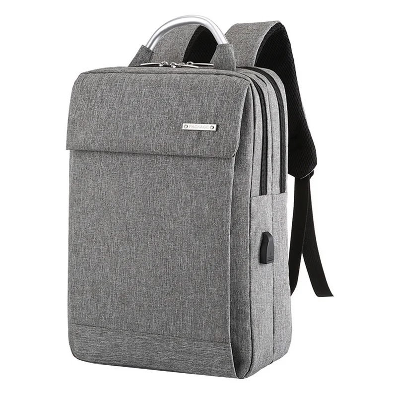 Litthing рюкзак для ноутбука с защитой от кражи Usb бизнес рюкзак большой емкости мужская школьная сумка для компьютера дорожная сумка студенческая сумка - Цвет: Светло-желтый
