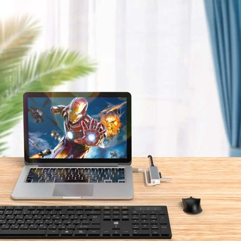 Type C-USB 3,0 концентратор RJ45 Ethernet Lan Сетевой адаптер для ноутбуков MacBook Pro