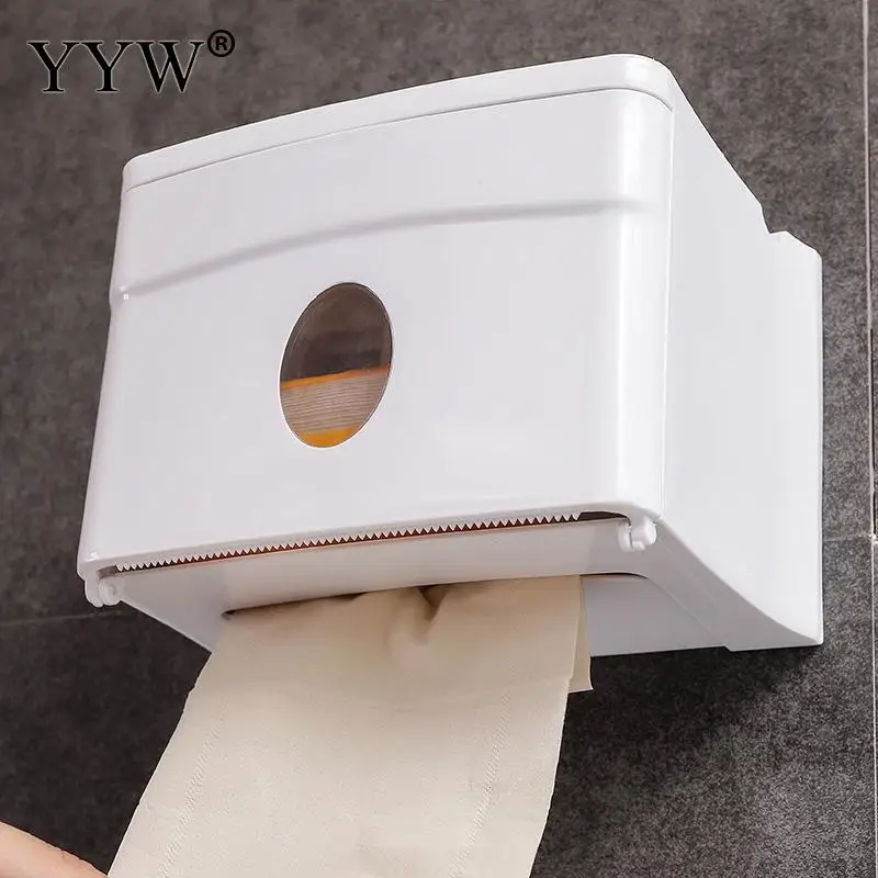 1 шт. переносной держатель для туалетной бумаги Перфоратор для пластика-Бесплатный рулон держатель бумаги полка, туалетный лоток для бумаги Ванная комната Водонепроницаемый коробка для салфеток