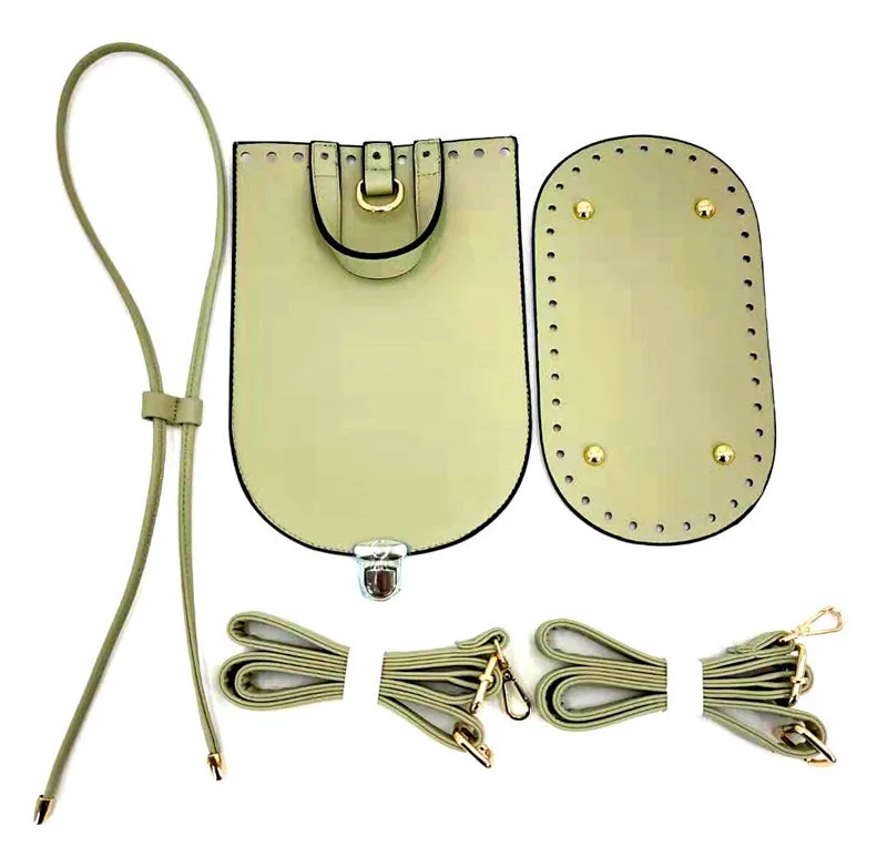 Черный/розовый/желтый/белый/серебристый/красный/зеленый цвет 6 шт./компл. PU Запчасти набор «сделай сам» для через плечо сумка-мешок сумки аксессуары для шитья