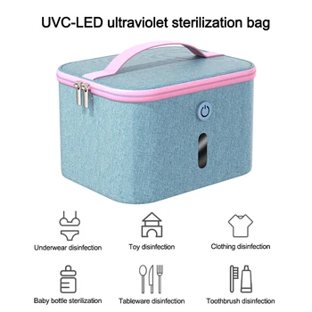

Disinfectant Box LED Ultraviolet Light Sterilizer Box Storage Bag UV Sterilizer Disinfection Bag Baby Bottle Underwear Toy Mask