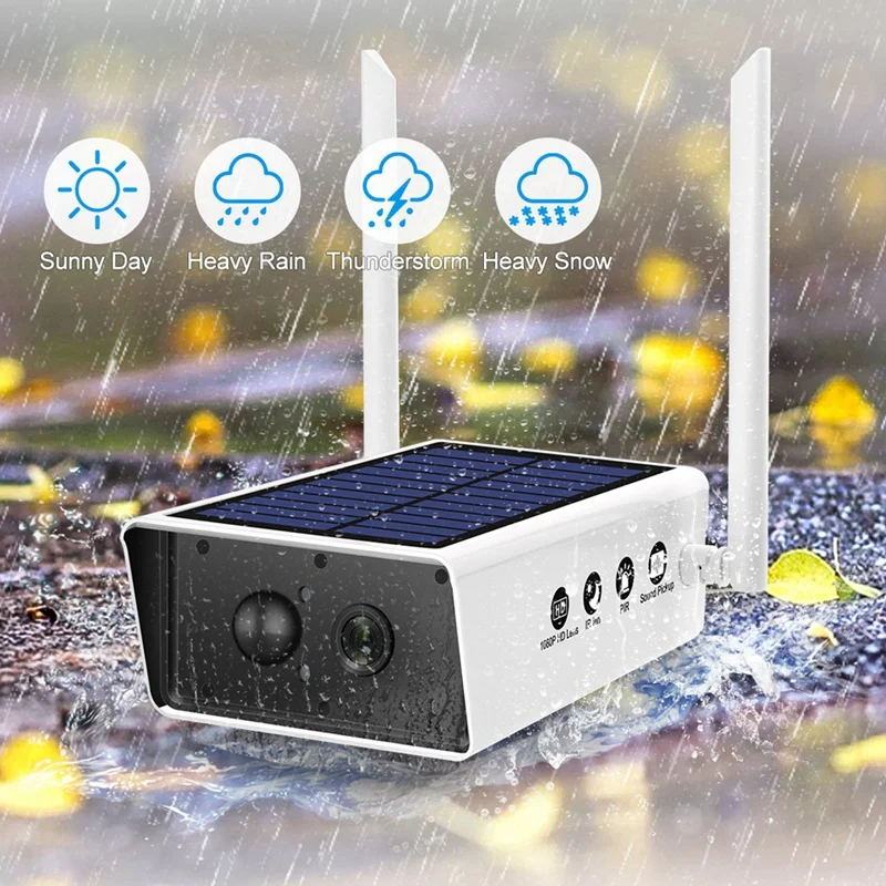Solar Camera 1080Pwifi Camera Waterproof Outdoor Security Infrared Camera