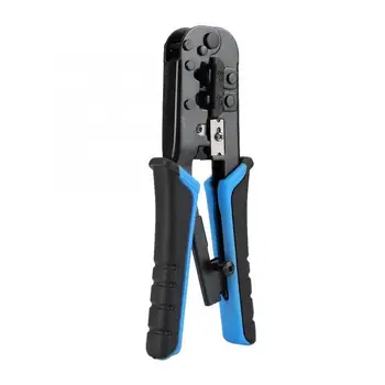 

Modular Crimping Stripping Tool Network Cable Cutter Pliers for RJ45 RJ12 RJ11 Connectors with 8P8C and 6P6C Plugs