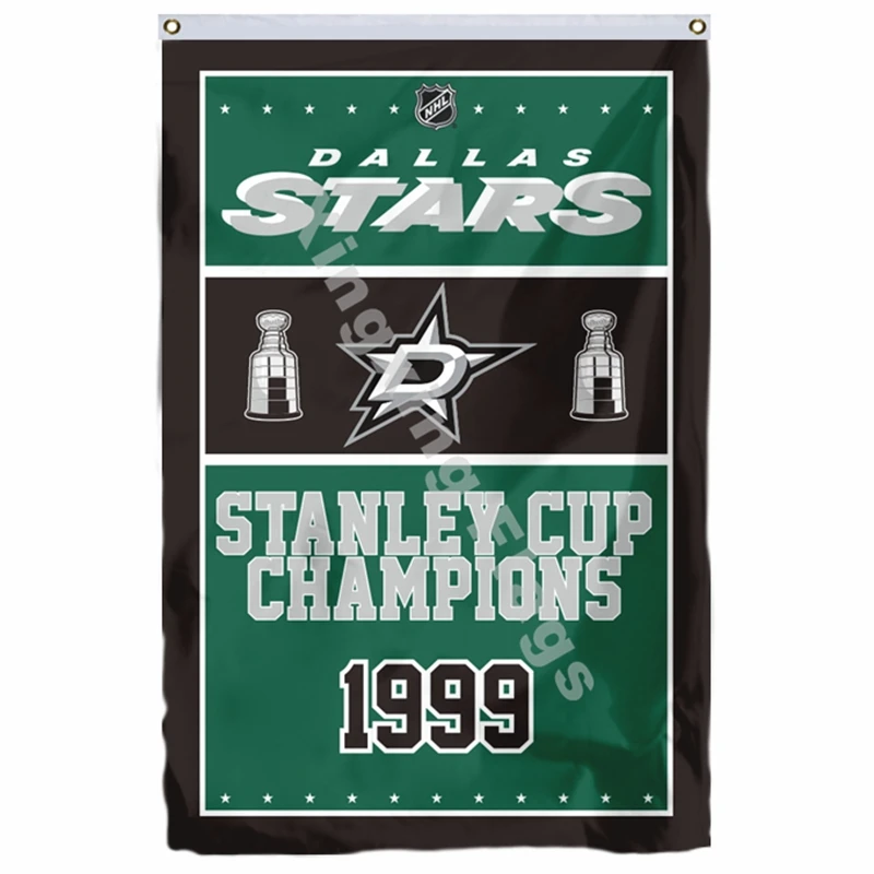 Dallas Stars Flag 3ft x 5ft Polyester Banner Dallas Stars Flying Size No.4 90X150cm Custom flag - Цвет: H1