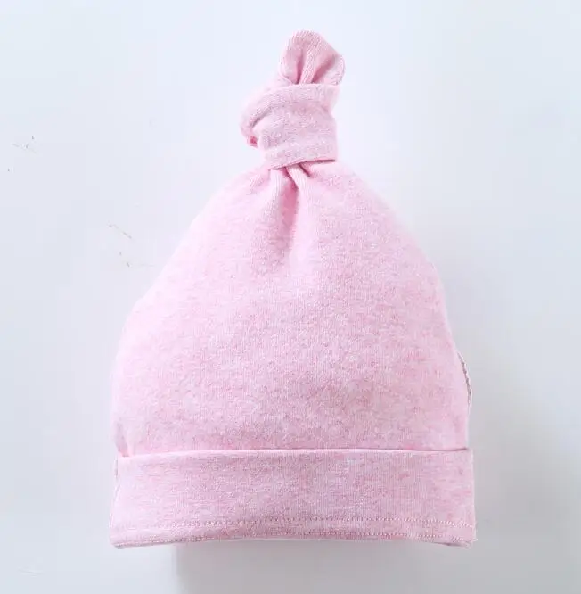 pink Детские шляпы, Детские хлопковые шляпы для маленьких девочек и мальчиков, шляпа весна осень wam для детей, шапка унисекс от 0 до 12 месяцев, Милая зимняя ветрозащитная шапка - Цвет: pink