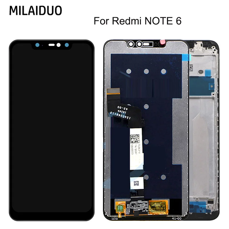 

LCD Display For Xiaomi Redmi Note 6 LCD Display Screen Touch Screen Panel Digitizer Assembly Replacement