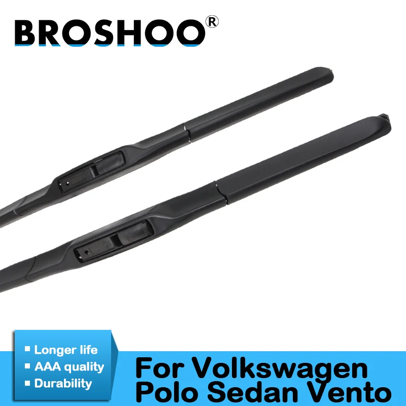 BROSHOO стеклоочистители для лобового стекла автомобиля резиновые лезвия Volkswagen Polo