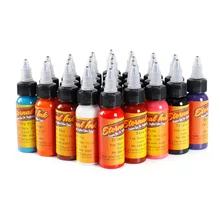 16 цветов пигмент для татуажа бровей губ подводка для глаз микроблейдинг пигмент красящий крем для перманентной татуировки чернила Макияж набор инструментов для рисования