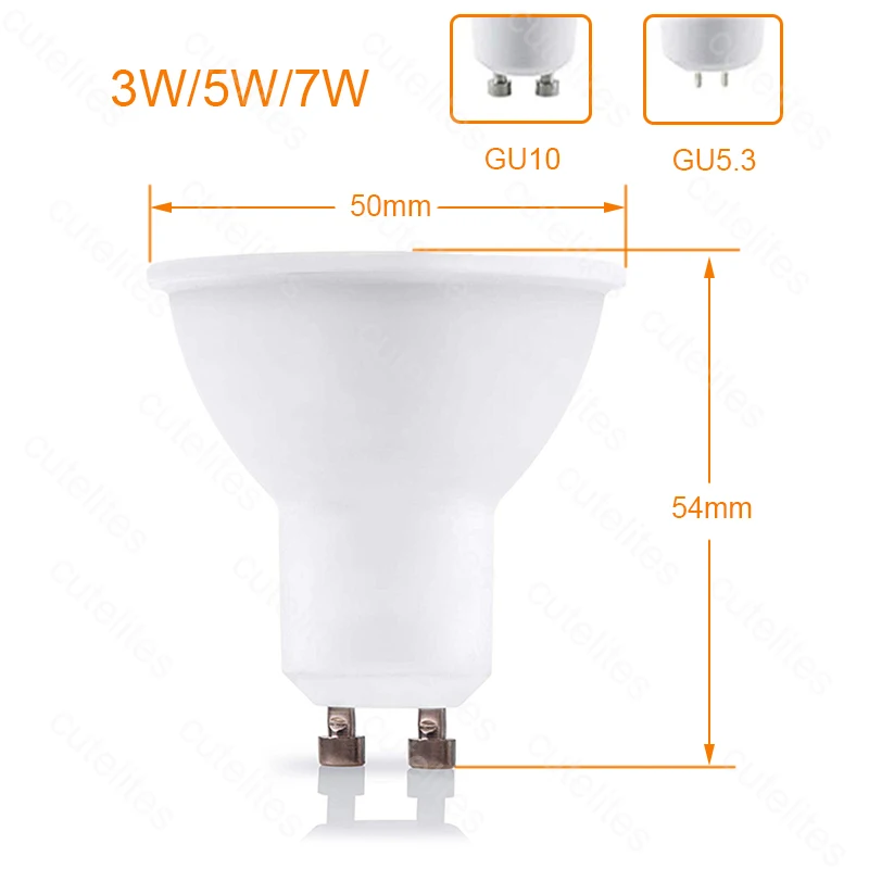 Светодиодный лампы GU10 затемнения GU5.3 Лампа 220V 110V Светодиодные пятно лампы COB лампы 4 шт./упак