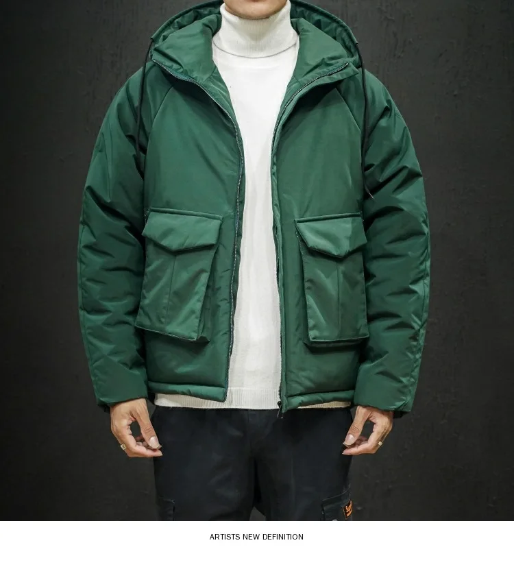 New Products Winter Cotton Coat Youth Students down Feather Cotton Jacket Cotton-padded Clothes Japanese-style Simple