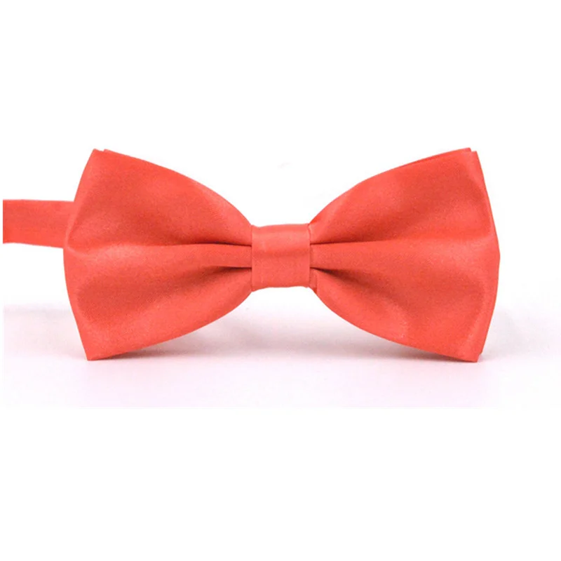 Watermelon red Одноцветный двухслойный галстук-бабочка для мужчин и мальчиков, мужской модный деловой Свадебный галстук-бабочка, подходит для мужчин, аксессуары для рубашки - Цвет: Watermelon red