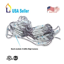 1000 упаковка AC 110 В рекламный светодиодный модуль светильник ing/модуль лампы 1,5 Вт SMD2835 светодиодный светильник с прозрачными линзами