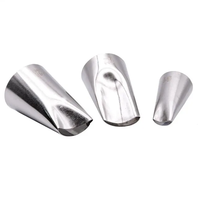 #123 #122 #61 3 Db Rozsdamentes Acélból Származó Rózsa Virág Szirom Barkácsolás Jegesedés Csővezetékek Tippek Cupcake Sütemény Krém Csővezeték Fúvókák Díszítő Szerszámok - Image 3