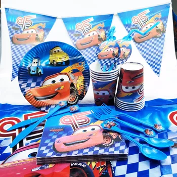 

82pc Disney Cars McQueen Kids Birthday Party Decoration Party Supplies Baby Birthday Party Pack event cars disney birthday kids