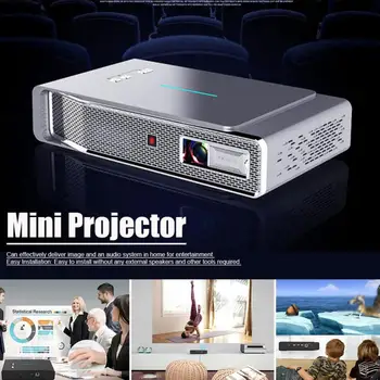 

Mini Projector 3D DLP Video With Remote Control Led Mini Projector Home Theater WIFI Full HD