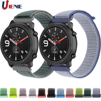 

22mm Nylon Watchband Strap for Amazfit GTR 47MM Band for Xiaomi Huami Amazfit Pace/Stratos 3 2 2s Bracelet Wristband Correa