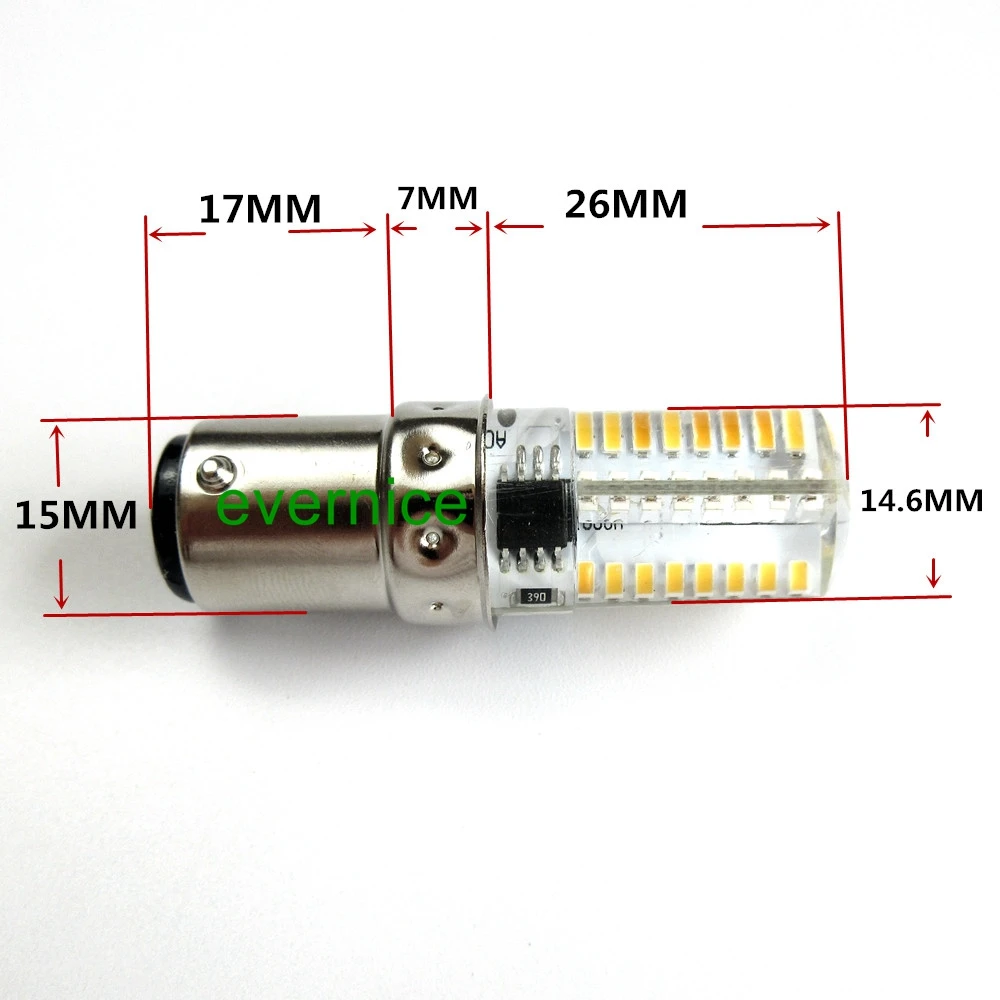 Лампочка-светильник Ba15D 64 Led для певицы Kenmore Janome Juki Brother домашняя швейная машина