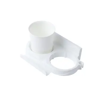 

Double Hole Adhesive Wall Mount Plastic Hair Dryer Holder Rack Blower Organizer Hanging Shelf Storage for Bathroom Hotel 72XD