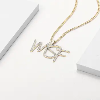 

Zciti Diamond Custom Name Necklace,Baby Name Necklace,Gift For Her,Name Necklace Diamond,Personalized Name Necklace